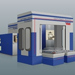 Covered machining centres